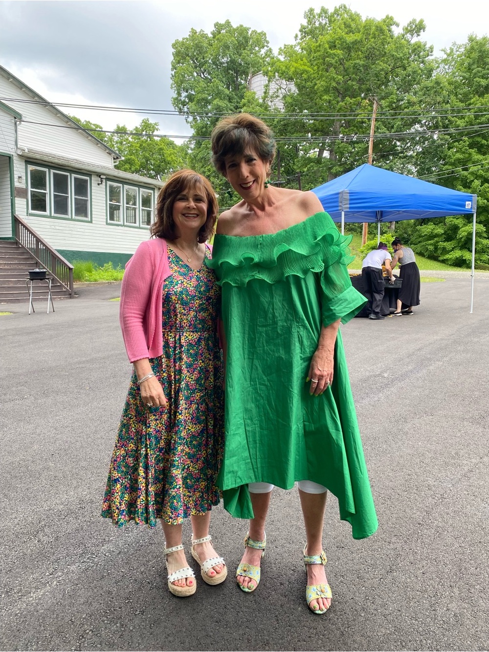 Green Ruffle Off-Shoulder Dress - Picture 7 of 7